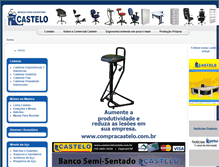 Tablet Screenshot of comercialcastelo.com.br